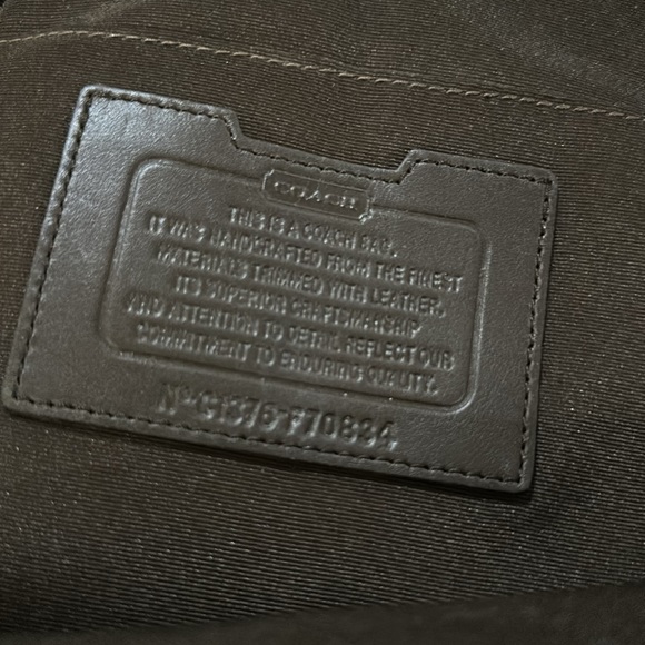 Coach Men’s Crossbody Sling Bag Nylon and Leather C1376-f70834 - Picture 9 of 10